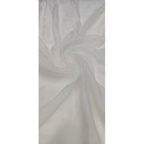 White Dyeable Viscose Organza Fabric