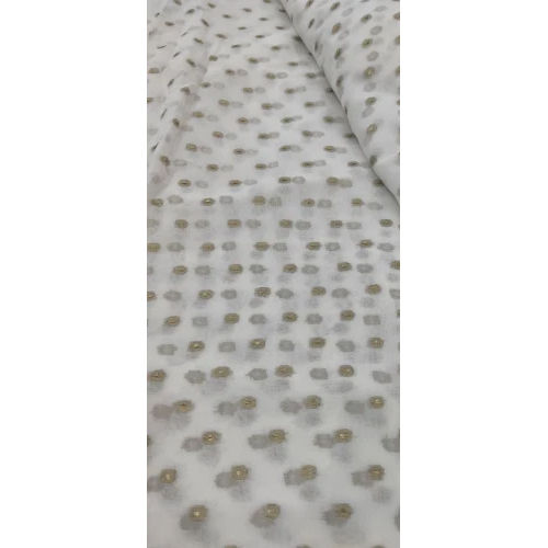 Georgette Golden Butta Fabric Length: As Per Requirement Meter (M)