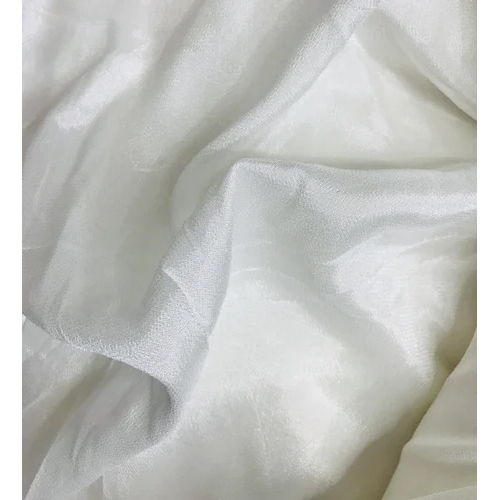 White Viscose Crepe Fabric