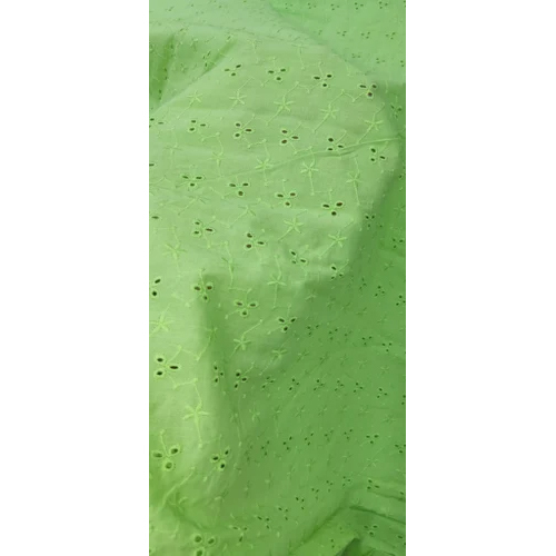 Green Hakoba Embroidered Fabric