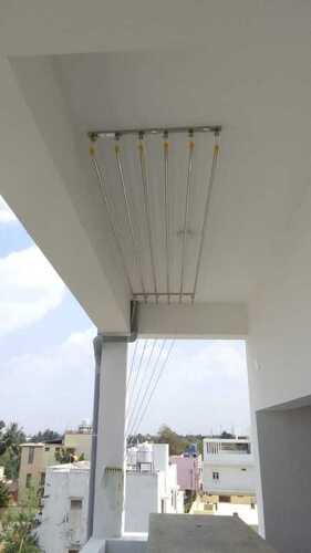 Ceiling mounted pulley type cloth drying hangers in Kottur Kerala