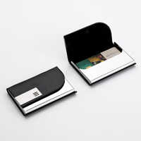 Personal Table Top Business Card Holder - High Quality Metal, Fits Up To 15 Cards | Sleek Design, Ideal For Office Use
