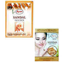 100gm Ayur Sandal Face Pack Recommended For: Women