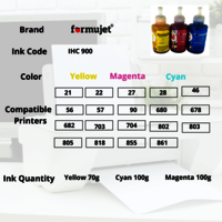 Formujet Ink IHC 900 (3 x 100g Colours Cyan Magenta Yellow)