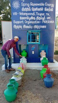 500 Lph Community Water Center Water Vending Machine