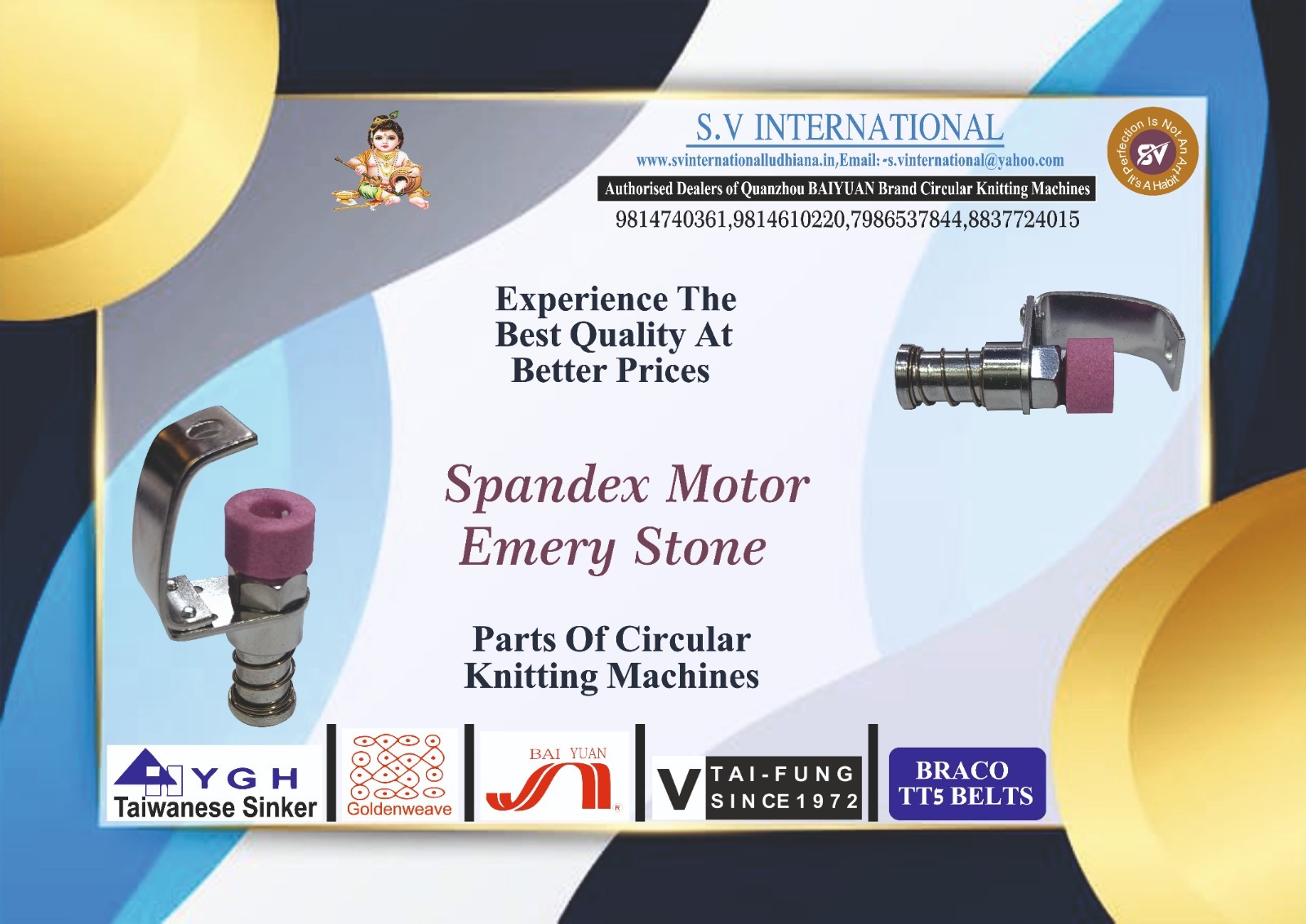Spandex Motor Emery Stone