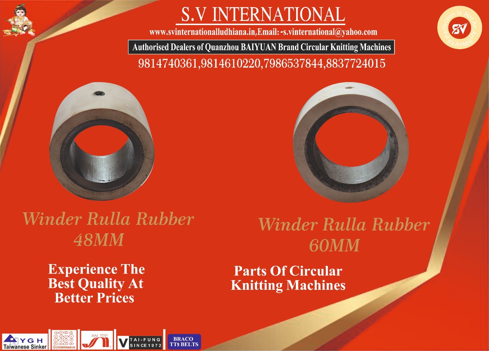 Winder Rulla Rubber (48MM) and (60MM)