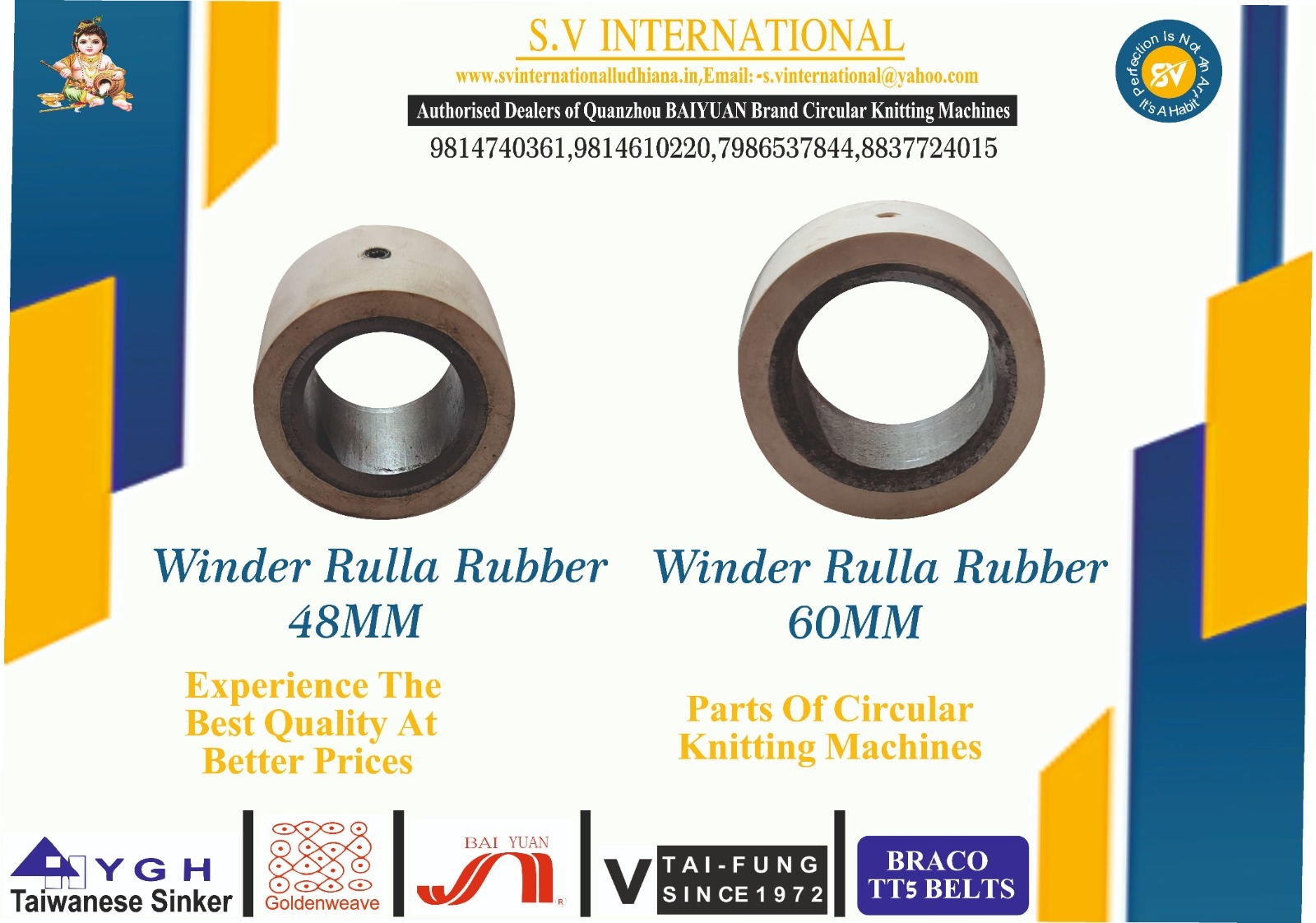 Winder Rulla Rubber (48MM) and (60MM)