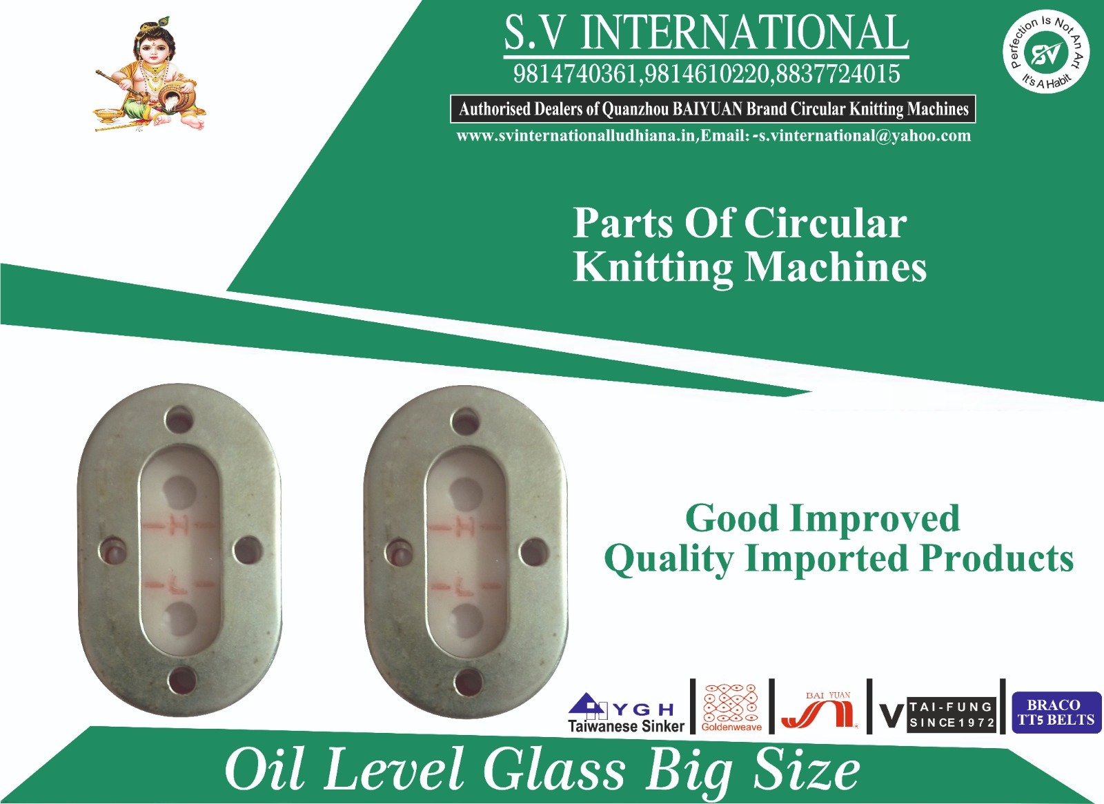 Oil Level Glass Big Size