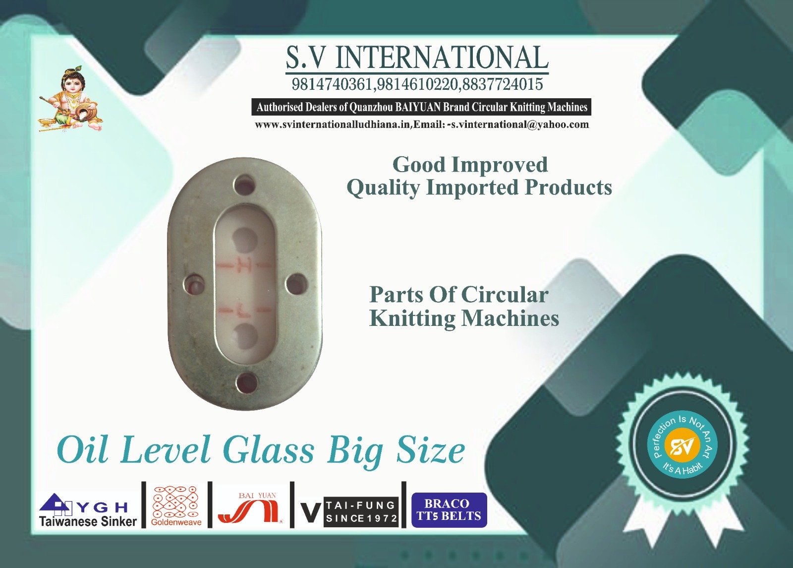 Oil Level Glass Big Size