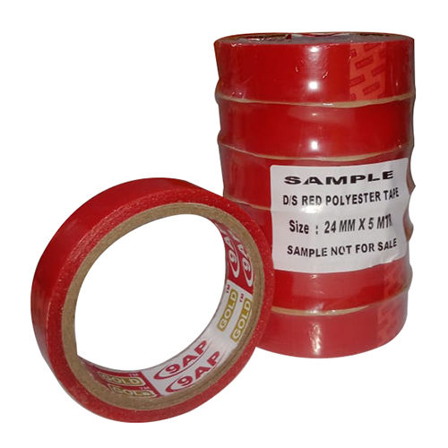 Double Side Red Polester Tape