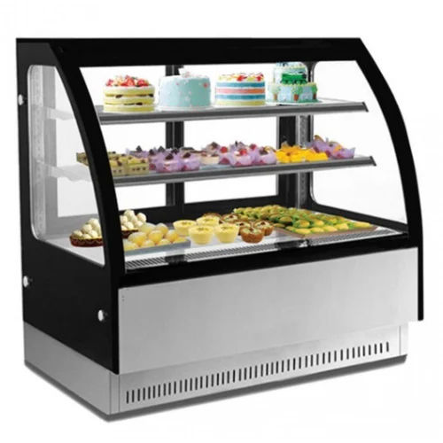 Black Stainless Steel Display Counter