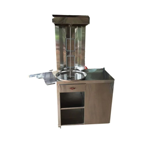 Chicken Shawarma Machine - Galvanized Steel, High Efficiency, Manual Control | ECO Friendly, Automatic, Warranty Included