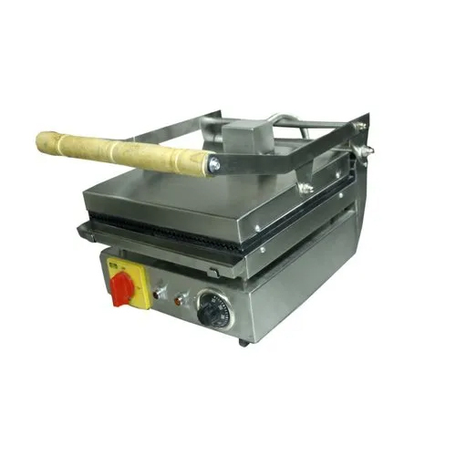 Commercial Sandwich Griller - Stainless Steel, Square Size, Fully Automatic | Silver Color, Ideal for Hotels, Restaurants, and Canteens