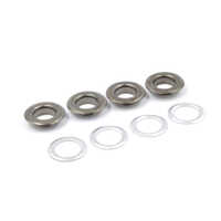 1000 No Flat Garments Eyelet - Brass Material, Customized Sizes Available, Polished Silver Finish, Corrosion-Resistant Coating, Perfect for Dress Reinforcement