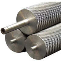 Ss Knurling Roller - Stainless Steel, 4 Inch Diameter X 12 Inch Length | High Quality, Durable Industrial Tool In Sleek Silver