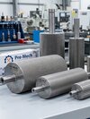 Ss Knurling Roller - Stainless Steel, 4 Inch Diameter X 12 Inch Length | High Quality, Durable Industrial Tool In Sleek Silver