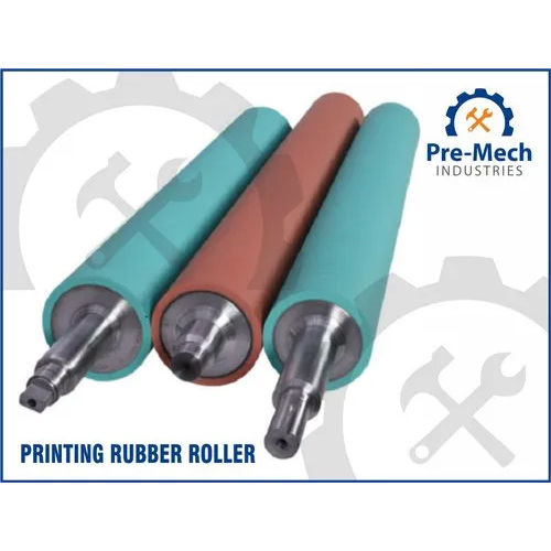 Green & Red Printing Rubber Roller