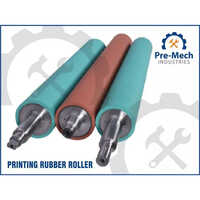 Printing Rubber Roller - Mild Steel & Nitrile Rubber, 400mm Diameter & 3000mm Length , High Durability In Green & Red Color