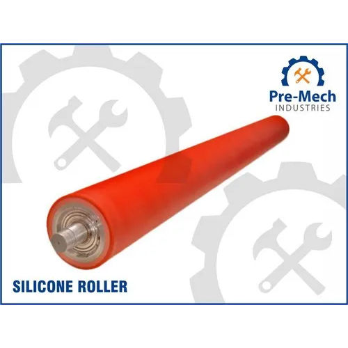 Red Industrial Silicon Roller