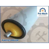 Plastic Conveyor Roller - Mild Steel & Plastic, 6x4 Inches, White Color - High Quality & Durable For Industrial Use