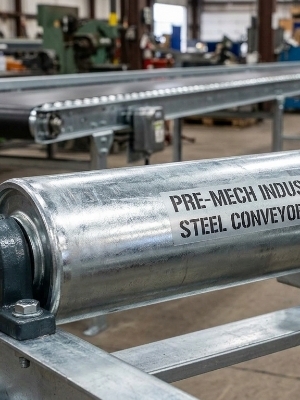 MS Idler Roller - Mild Steel 12x2 Inches Silver Color - High Durability Reliable Performance for Industrial Conveyor Systems