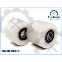 Nylon Conveyor Roller - 3 Inch Diameter, 6 Inch Length | High-quality White Material, Durable For Heavy-duty Industrial Use