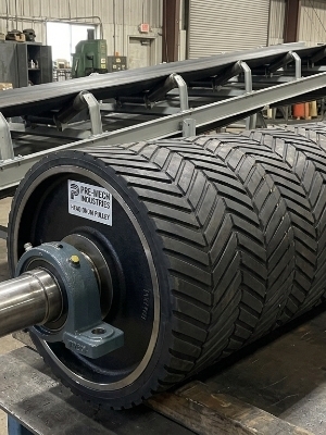 Black Textile Rubber Roller
