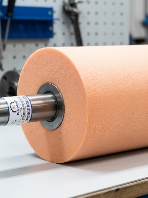 Sponge Roller - High-Quality Sponge Material, 8 Inch Length, Bright Orange Color | Durable, Versatile Tool for Industrial Applications