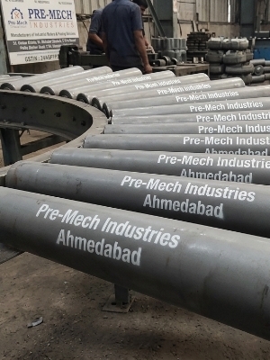 Conveyor Taper Roller - Stainless Steel, 2 Inch Diameter x 10 Inch Length, Silver | High Quality, Durable, Industrial Usage