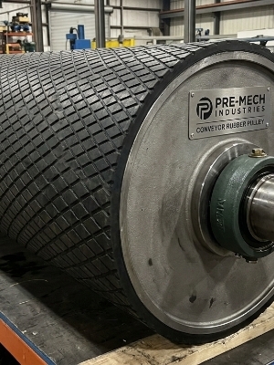 Conveyor Head Tail Drum Pulley - Mild Steel, 3 Inch Size, Sleek Black Color | Durable Industrial Usage