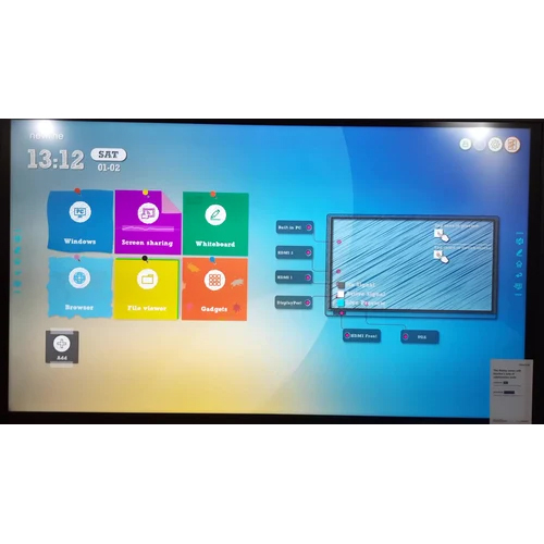 Led Panel Newline 75 Android 11 Application: Industrial