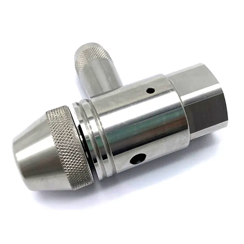 Silver Waterjet Mixing Chamber Diamond Abrasive Cutting Nozzle