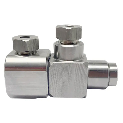 Silver 90 Degree Single A-Axis Swivel