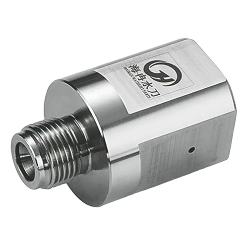 Silver Waterjet Cutting Machine Pump Parts Waterjet Outlet Body