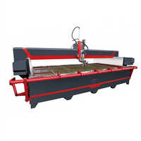 Black 5 Axis Cnc Water Jet Cutting Machine
