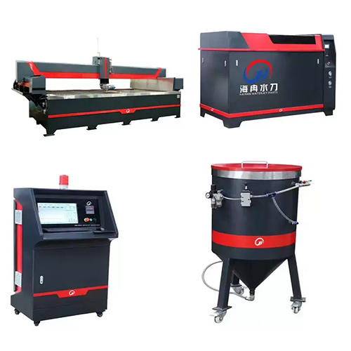 Black Cnc Water Jet Cutting Machine