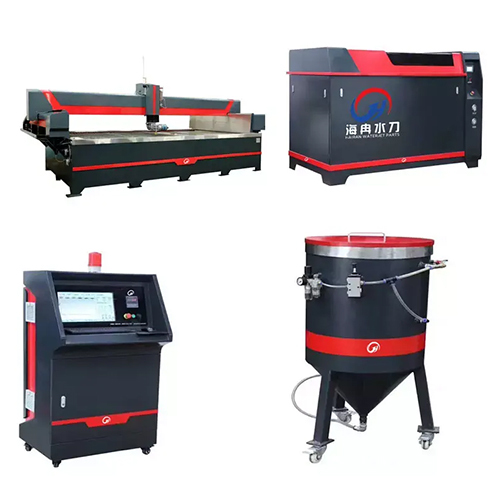 Black Industrial Water Jet Cutting Machine