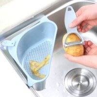 Tikona Basket - Kitchen Corner Basket, Different Sizes Available - Stylish Blue Design For Efficient Space Management