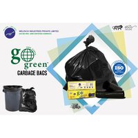 Disposable Garbage Bags 19-21 - Pe Material, 19x21 Inches, Black | 100% Oxo-biodegradable, 10x Stronger, Supports Swachh Bharat Mission