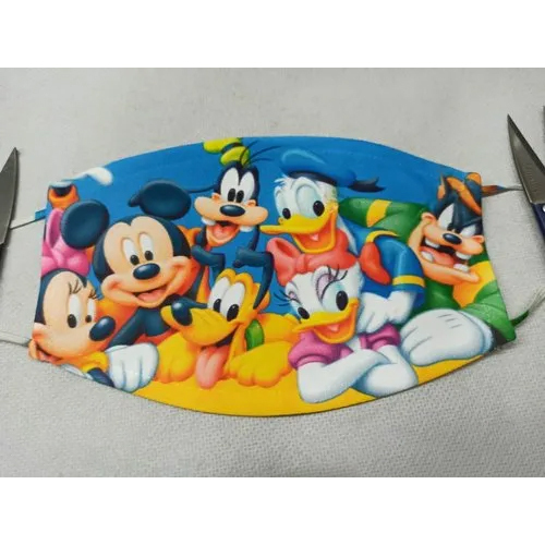 Kids Mask - Cotton Material, Multicolor Design | Quality Fabric with Multiple Use for Children's Mouth Protection