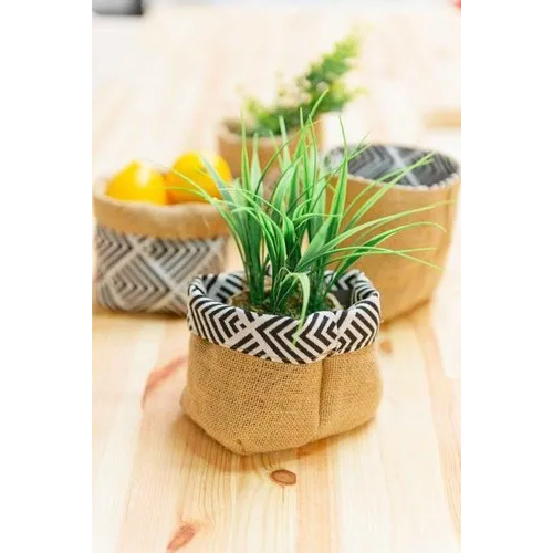 Brown Indoor Jute Planter