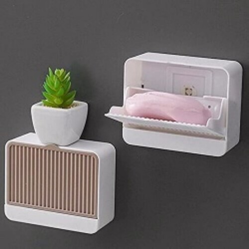 White Soap Holder Single Grid