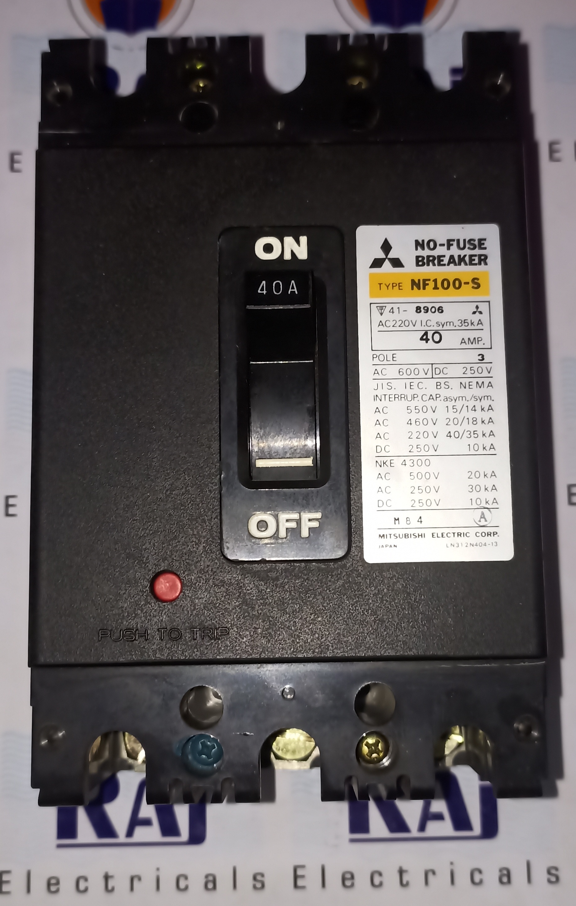 MITSUBISHI (NF100-S) 40A 3P MCCB