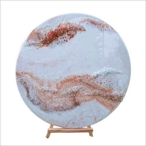 Polishing 15 Inch Resin River Color Flow Wall Art