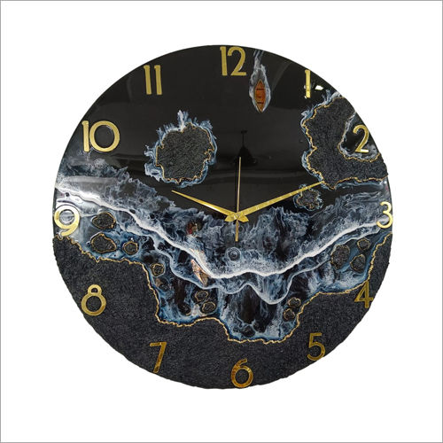 24 Inch Stormy Night Beach Wall Clock