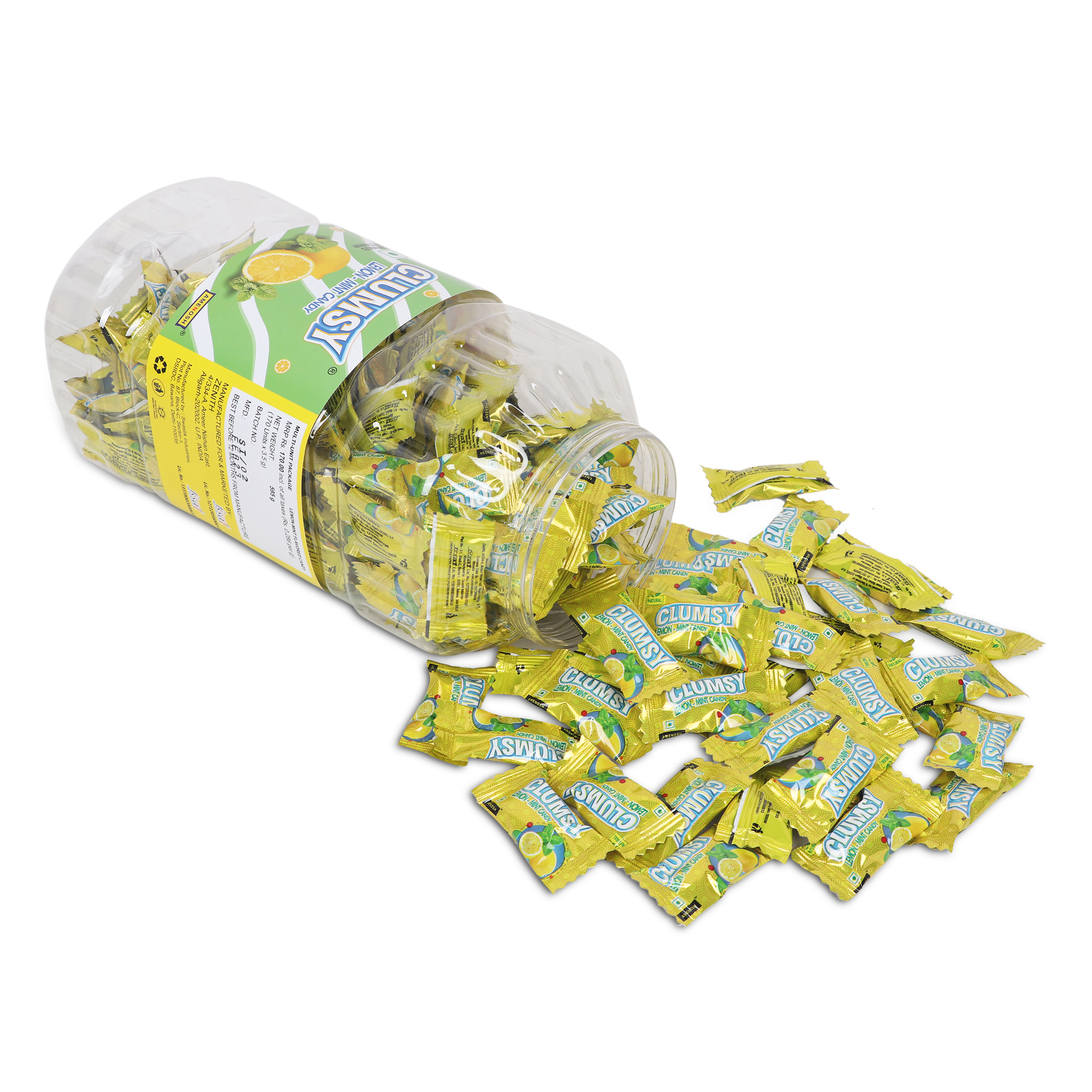 Clumsy Lemon Mint flavored Candy