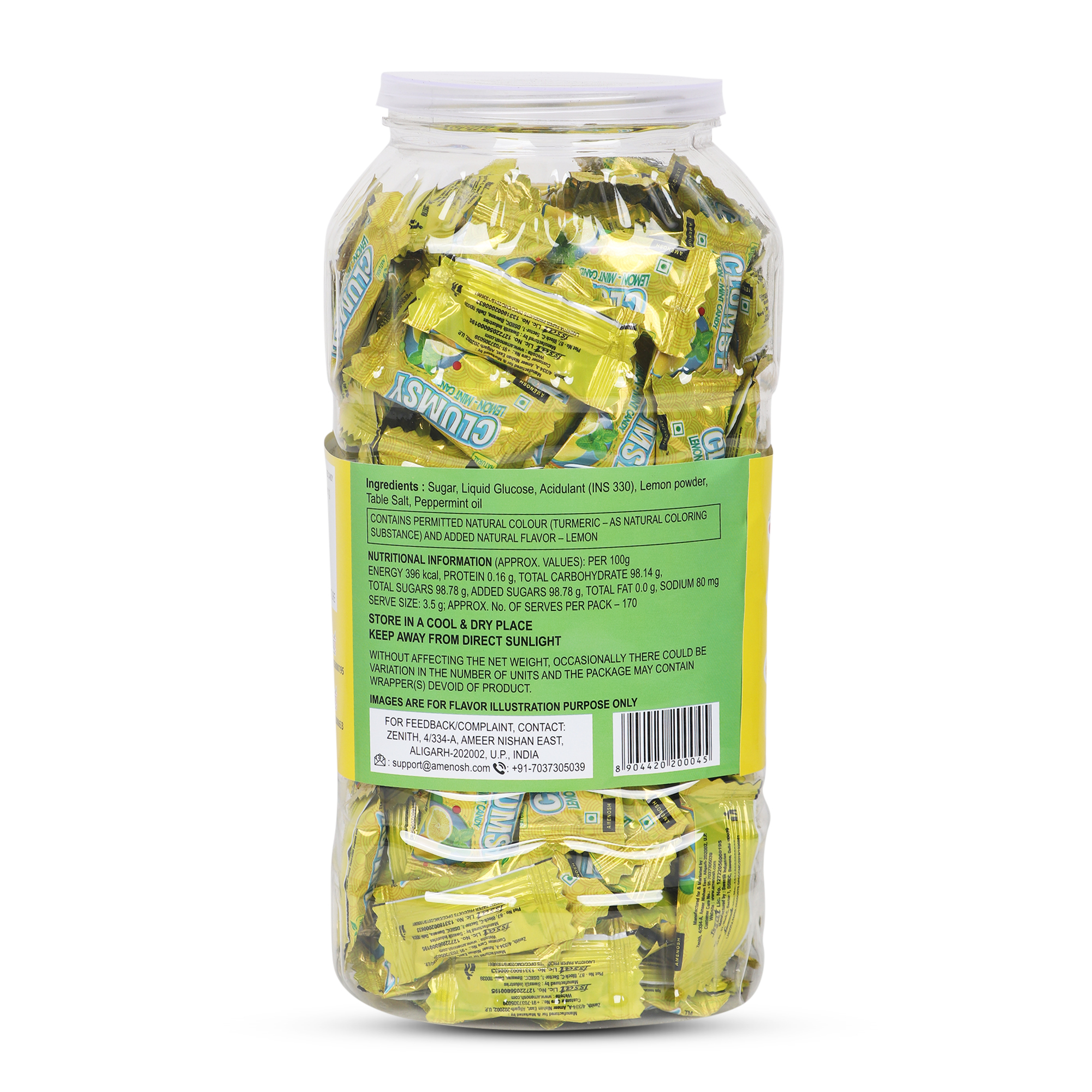 Clumsy Lemon Mint flavored Candy