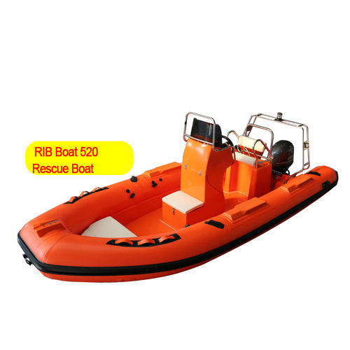 RIB boat Rigid inflatable boat Resuce boat 520cm 17ft