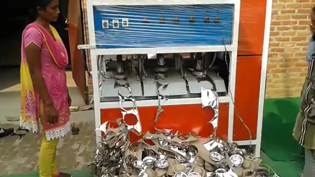 Double die PAPER DONA PLATE MAKING MACHINE